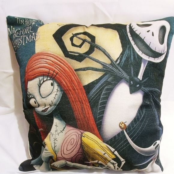 Halloween Pillow Covers Sally & Jack Set of 2 - Picture 2 of 6